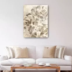 Clearance Kirklands Home Neutral Petals Canvas Art Print, 30x40 in.