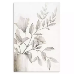 New Kirklands Home Neutral Potted Plant Canvas Art Print