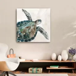 Clearance Kirklands Home Neutral Sea Turtle I Giclee Canvas Art Print