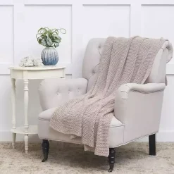 Best Kirklands Home Neutral Soft Knitted Throw Tan