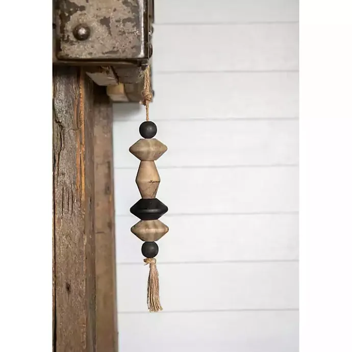 Best Kirklands Home Neutral Southwest Wood Bead Tassel