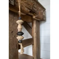 Best Kirklands Home Neutral Southwest Wood Bead Tassel