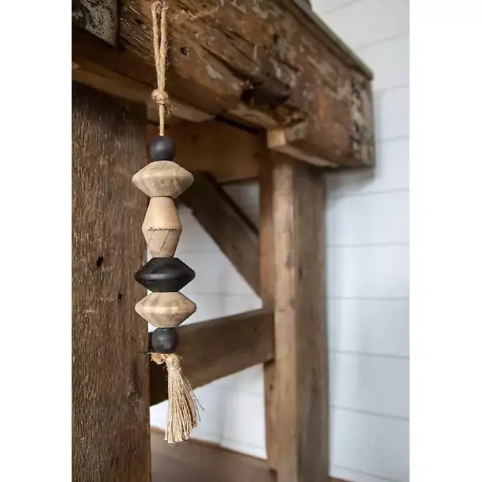 Best Kirklands Home Neutral Southwest Wood Bead Tassel