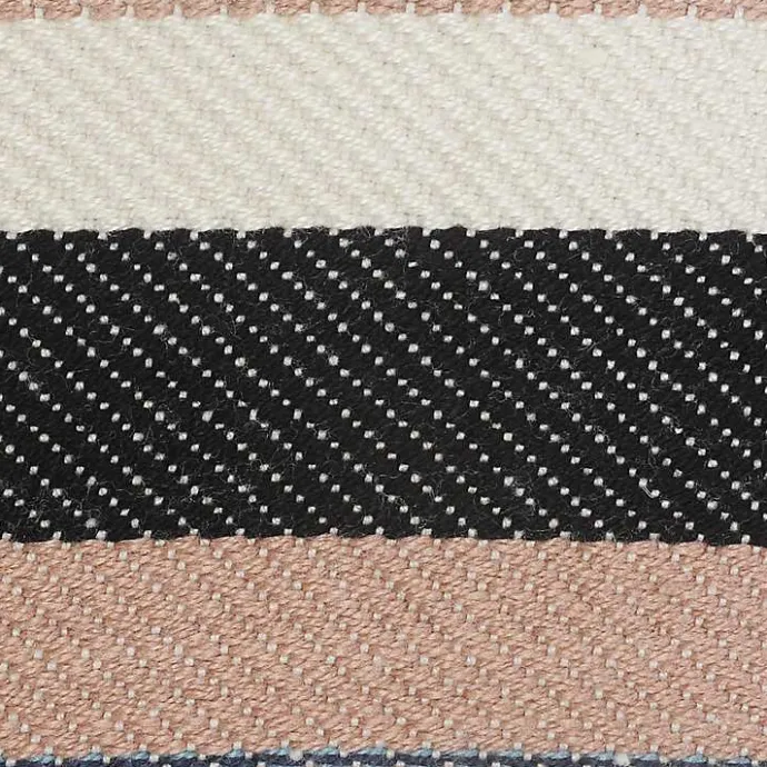 Sale Kirklands Home Neutral Striped Outdoor Pillow