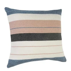 Sale Kirklands Home Neutral Striped Outdoor Pillow