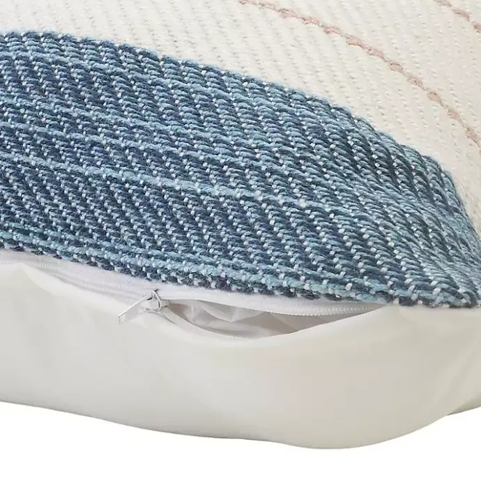 Sale Kirklands Home Neutral Striped Outdoor Pillow