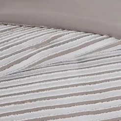 Outlet Kirklands Home Neutral Striped 5-pc. Full/Queen Comforter Set