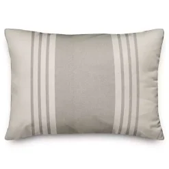 Discount Kirklands Home Neutral Stripes Indoor/Outdoor Lumbar Pillow