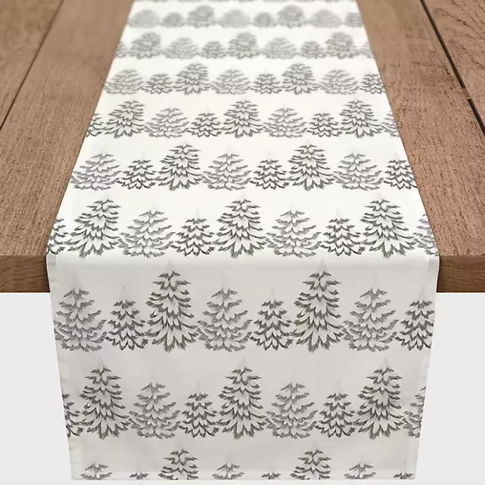Sale Kirklands Home Neutral Tree Patterned Table Runner, 72 in.