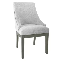 Sale Kirklands Home Neutral Upholstered Barrel Dining Chair Multi