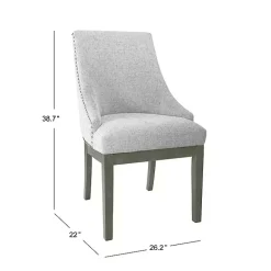 Sale Kirklands Home Neutral Upholstered Barrel Dining Chair Multi