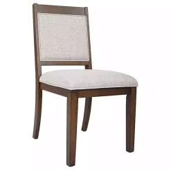 Discount Kirklands Home Neutral Upholstered Wood Frame Chairs, Set of 2 Multi