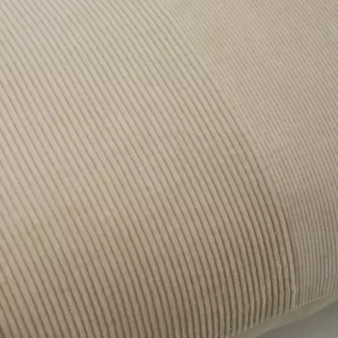 Hot Kirklands Home Neutral Velvet Corduroy Lumbar Pillow Tan