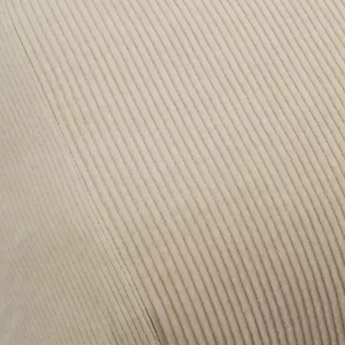 Hot Kirklands Home Neutral Velvet Corduroy Lumbar Pillow Tan