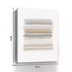 Sale Kirklands Home Neutral Watercolor Stripes Canvas Art Print