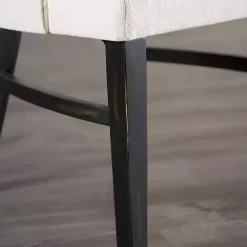 Hot Kirklands Home Neutral Wingback Dining Chairs, Set of 2 Ivory