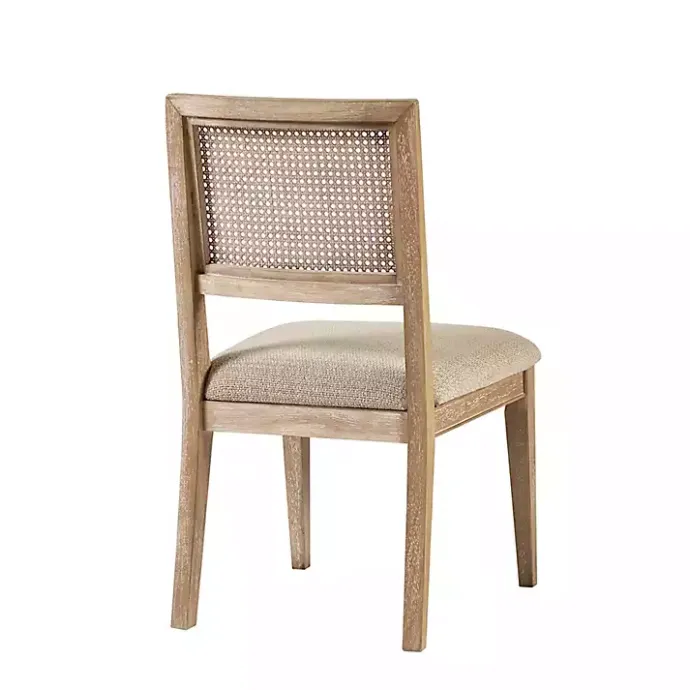Sale Kirklands Home Neutral Woven Back Dining Chairs, Set of 2 Tan