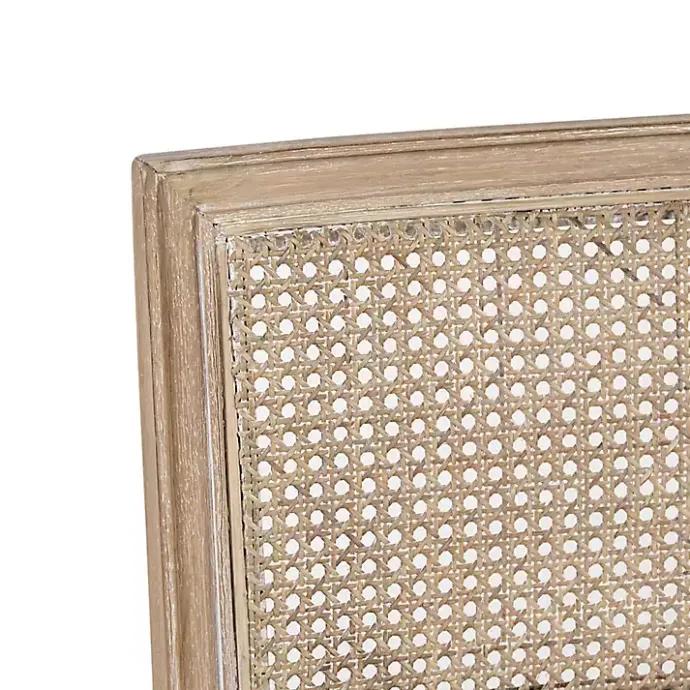 Sale Kirklands Home Neutral Woven Back Dining Chairs, Set of 2 Tan