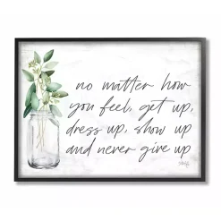 Online Kirklands Home Never Give Up Framed Giclee Canvas Art Print