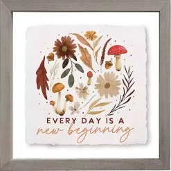 Clearance Kirklands Home New Beginning Fall Foliage Framed Wall Plaque