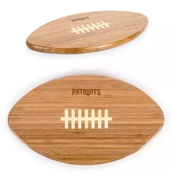 Kirklands Home New England Patriots Bamboo Football Cutting Board Tan