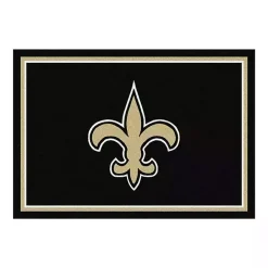 Best Kirklands Home New Orleans Saints Area Rug, 4x6 Black