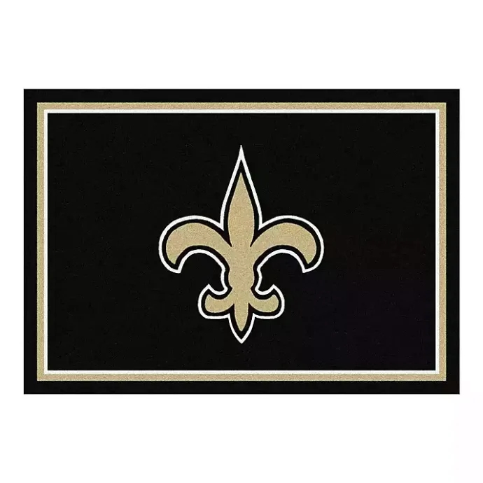 Best Kirklands Home New Orleans Saints Area Rug, 4x6 Black