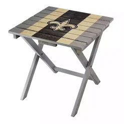 Discount Kirklands Home New Orleans Saints Folding Outdoor Table Brown