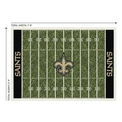 Sale Kirklands Home New Orleans Saints Home Field Area Rug, 6x8 Green