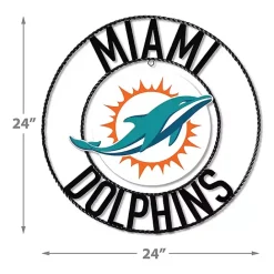 Best Kirklands Home NFL Miami Dolphins Wrought Iron Wall Plaque