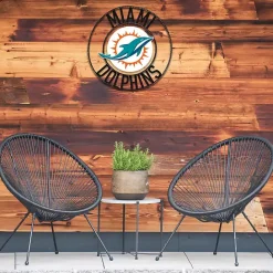 Best Kirklands Home NFL Miami Dolphins Wrought Iron Wall Plaque