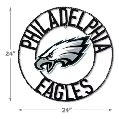 New Kirklands Home NFL Philadelphia Eagles Wrought Iron Wall Plaque