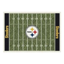 Discount Kirklands Home NFL Pittsburgh Steelers Home Field Area Rug, 6x8