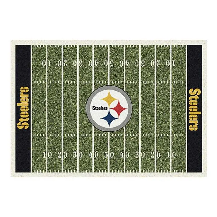 Discount Kirklands Home NFL Pittsburgh Steelers Home Field Area Rug, 6x8
