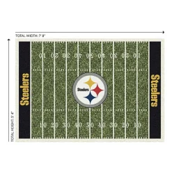 Discount Kirklands Home NFL Pittsburgh Steelers Home Field Area Rug, 6x8