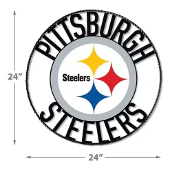 Best Kirklands Home NFL Pittsburgh Steelers Wrought Iron Wall Plaque