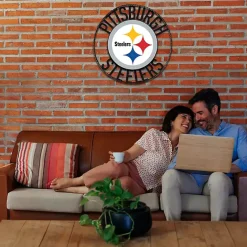 Best Kirklands Home NFL Pittsburgh Steelers Wrought Iron Wall Plaque