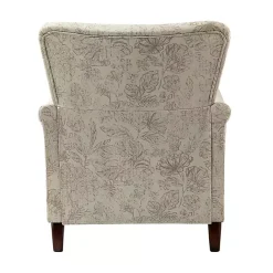 New Kirklands Home Nicola Beige Linen Upholstered Armchair Tan