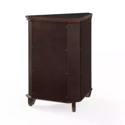 Discount Kirklands Home Nikki Dark Wooden Corner Cabinet Brown