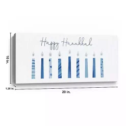 Hot Kirklands Home Nine Candles of Hanukkah Canvas Art Print
