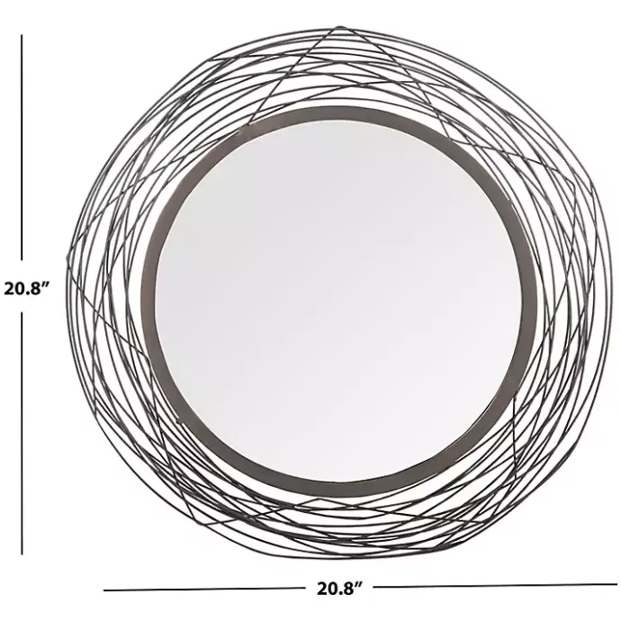 Best Kirklands Home Nixie Black Wire Wall Mirror