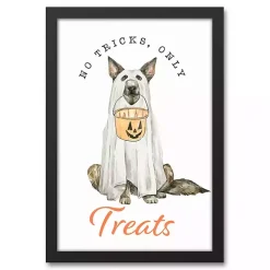 Hot Kirklands Home No Tricks, Only Treats Framed Canvas Art Print