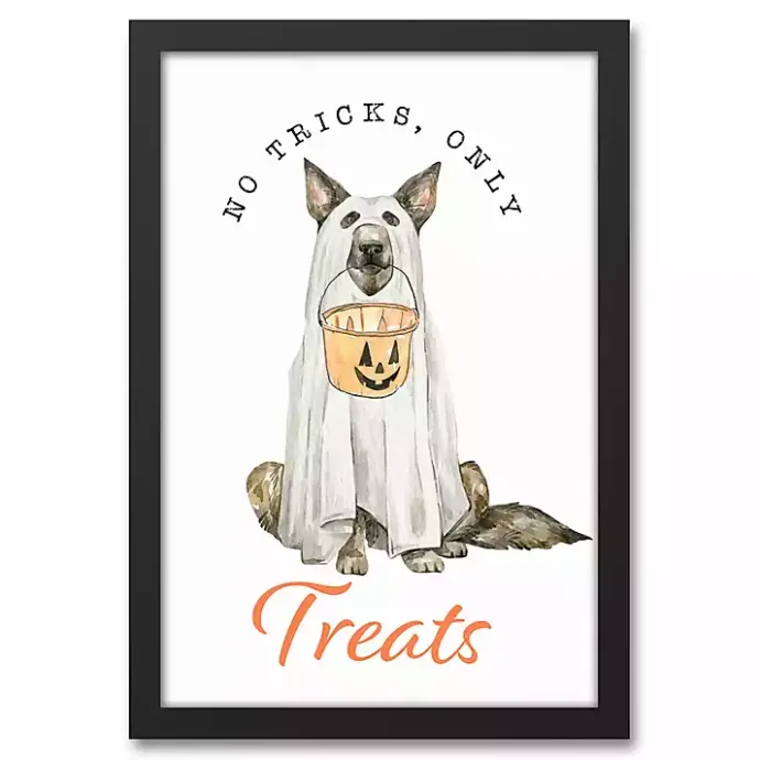 Hot Kirklands Home No Tricks, Only Treats Framed Canvas Art Print