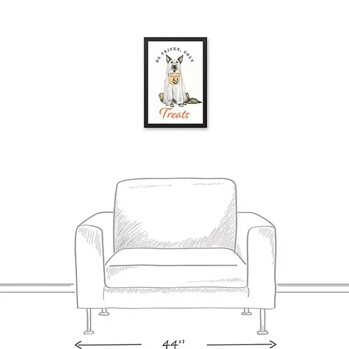 Hot Kirklands Home No Tricks, Only Treats Framed Canvas Art Print