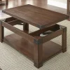 Hot Kirklands Home Nolan Lift Top Wood and Metal Accents Coffee Table