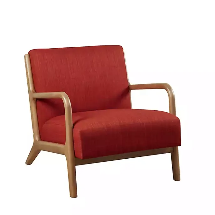 New Kirklands Home Nolan Mid-Century Modern Accent Chair Red