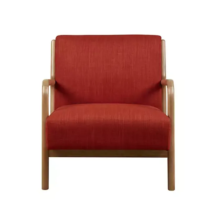 New Kirklands Home Nolan Mid-Century Modern Accent Chair Red