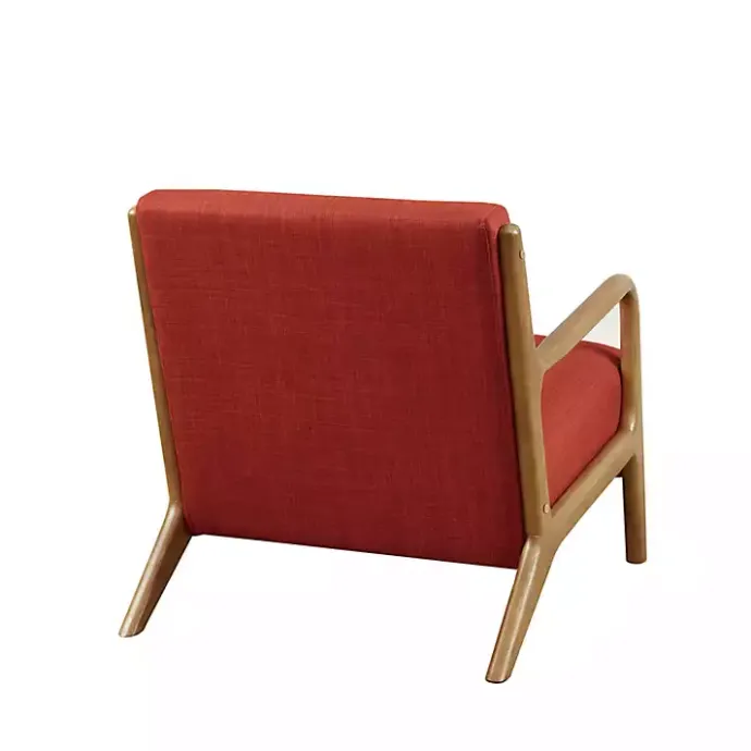 New Kirklands Home Nolan Mid-Century Modern Accent Chair Red