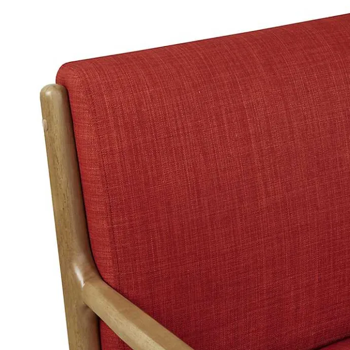 New Kirklands Home Nolan Mid-Century Modern Accent Chair Red