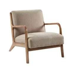 Clearance Kirklands Home Nolan Sand Mid-Century Accent Chair Tan